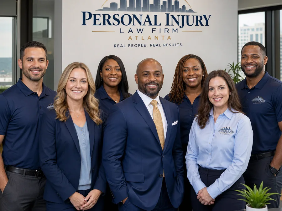 Attorneys and legal staff in an Atlanta office